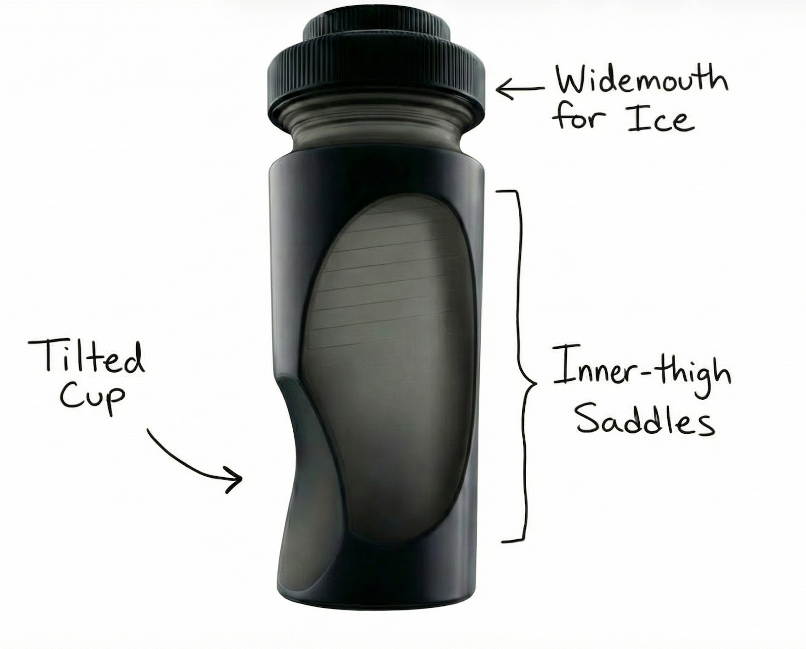 SaunaPack ergonomic ice bottle